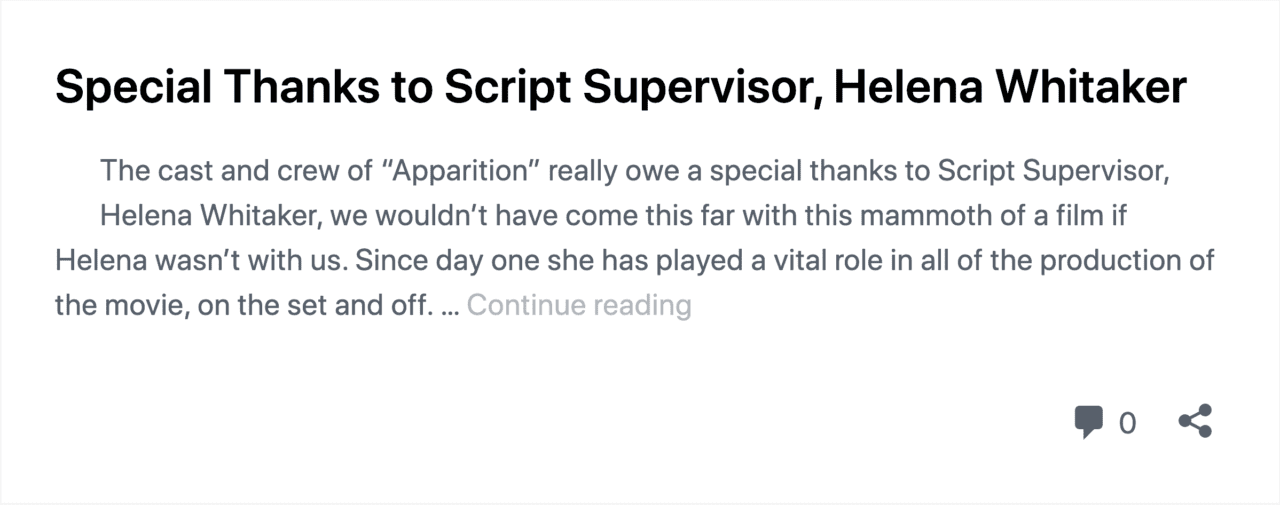Script Supervisor, Executive Producer, Voiceover Artist, Actress, Helena Whitaker as Ella Davis